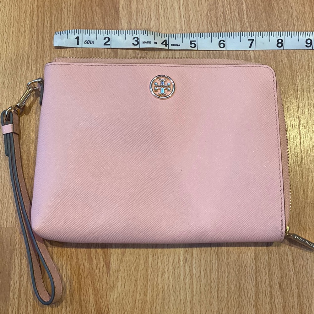 Tory Burch pink wristlet
